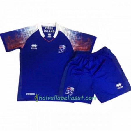 Jalkapallo Pelipaidat Islanti Lasten World Cup 2018 Kotipaita